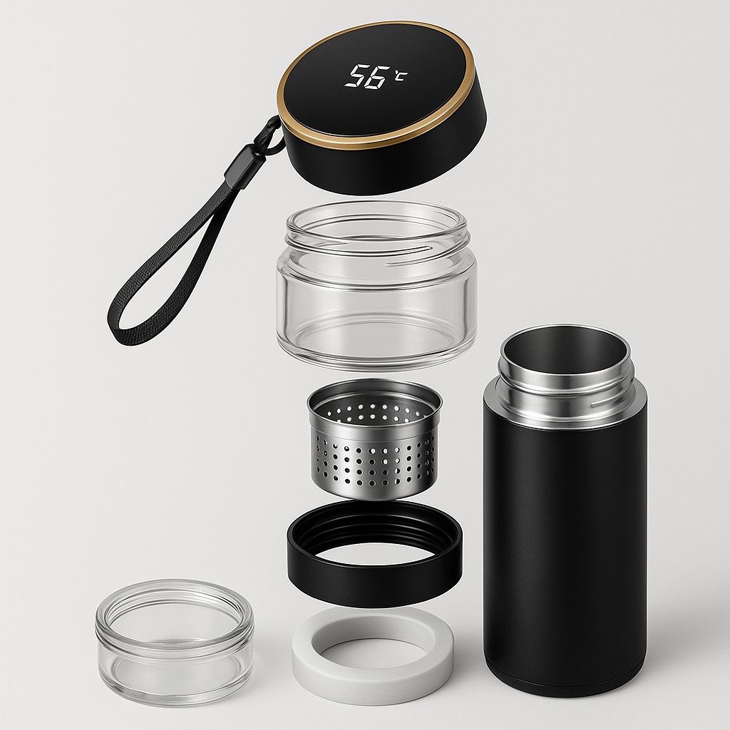 VENTO 450 - Teeflasche mit Temperaturanzeige