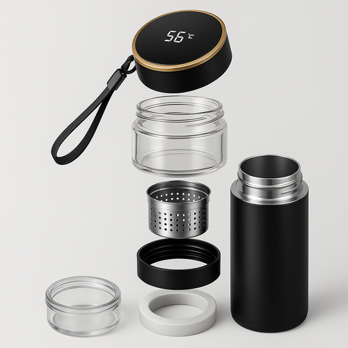 VENTO 450 - Teeflasche mit Temperaturanzeige